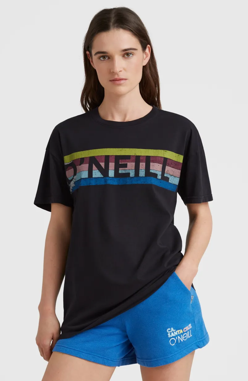 Connective Graphic Long T-shirt | Black Out