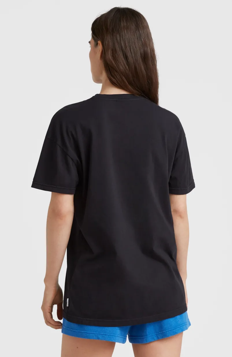 Connective Graphic Long T-shirt | Black Out