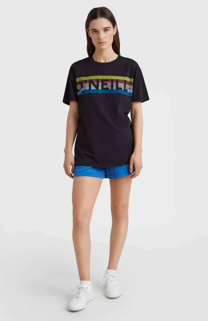 Connective Graphic Long T-shirt | Black Out