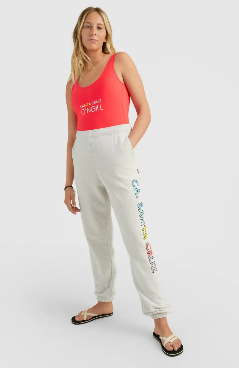 Connective High-Waist Joggingbroek | White Melange