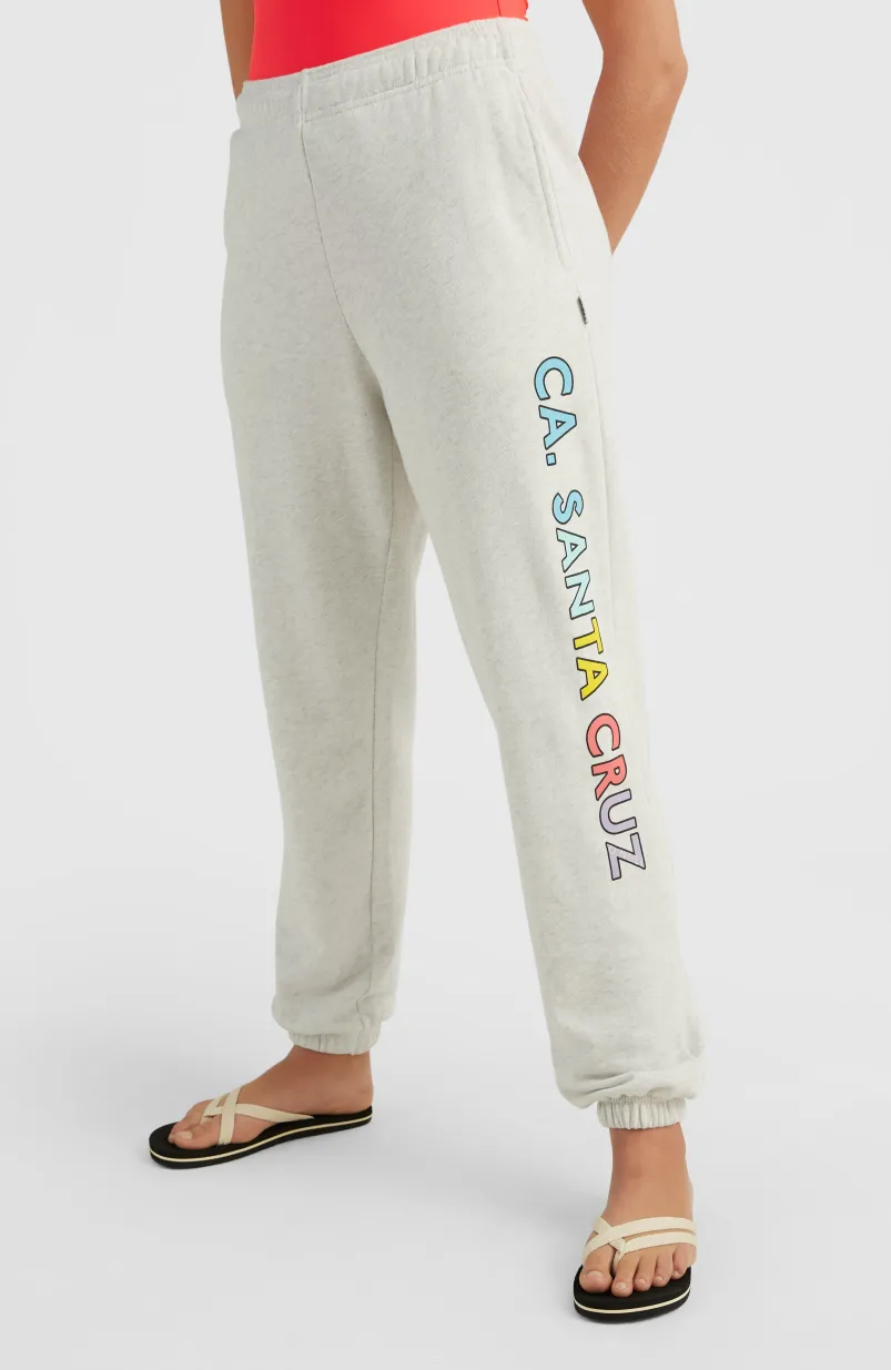 Connective High-Waist Joggingbroek | White Melange