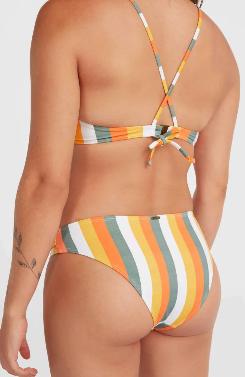 Cruz Bikinibroekje | Orange Multistripe
