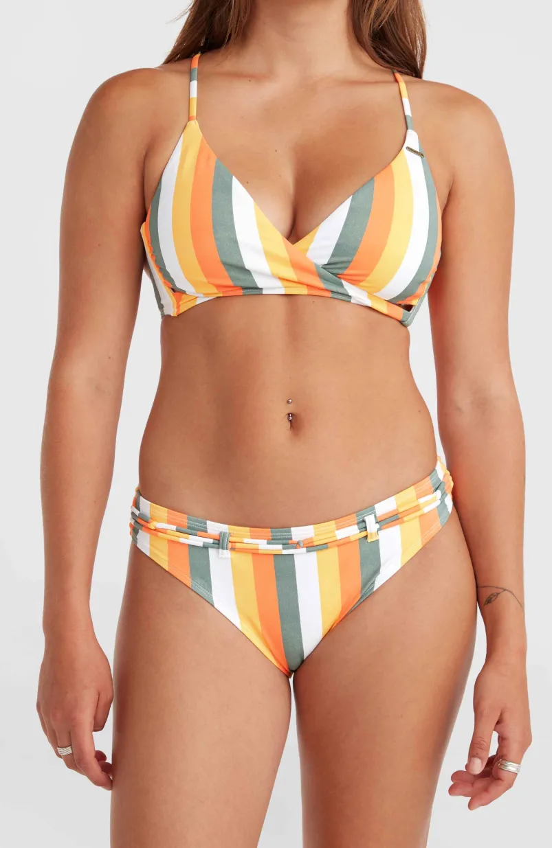 Cruz Bikinibroekje | Orange Multistripe