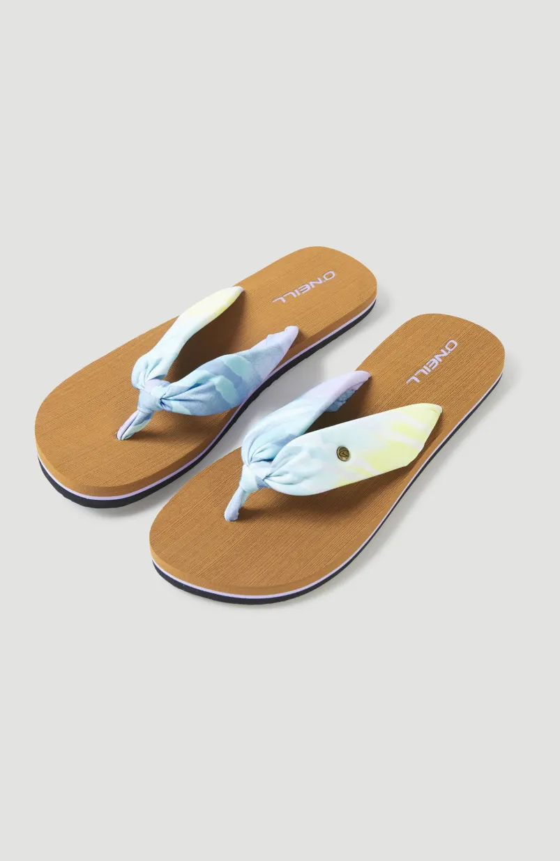 Ditsy Sun Bloom™ Sandalen | Blue Tie Dye