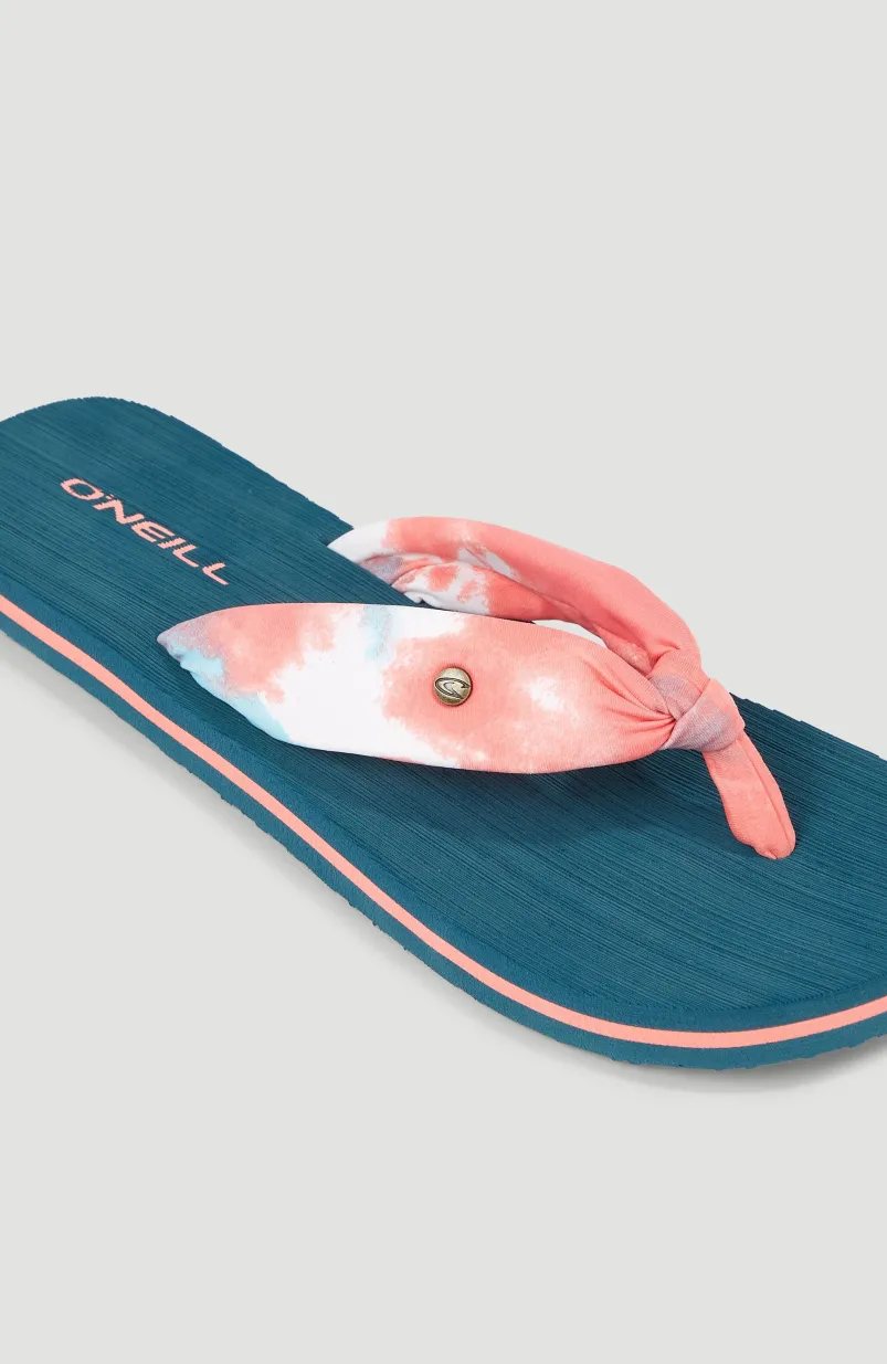 Ditsy Sun BLOOM™ Slippers | Pink Ice Cube Tie Dye