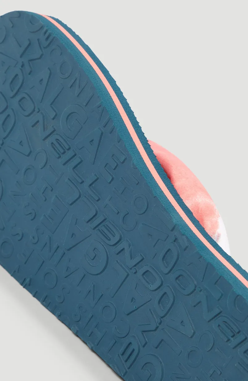 Ditsy Sun BLOOM™ Slippers | Pink Ice Cube Tie Dye