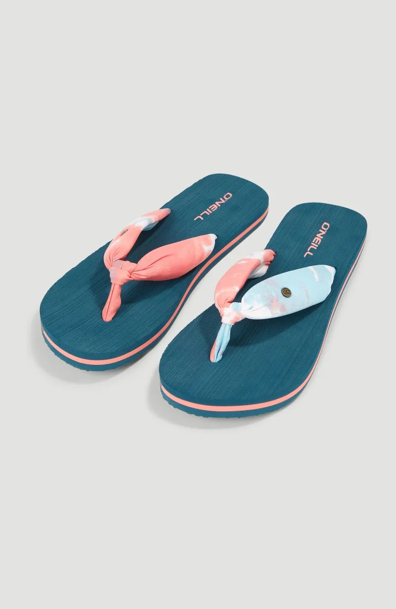 Ditsy Sun BLOOM™ Slippers | Pink Ice Cube Tie Dye