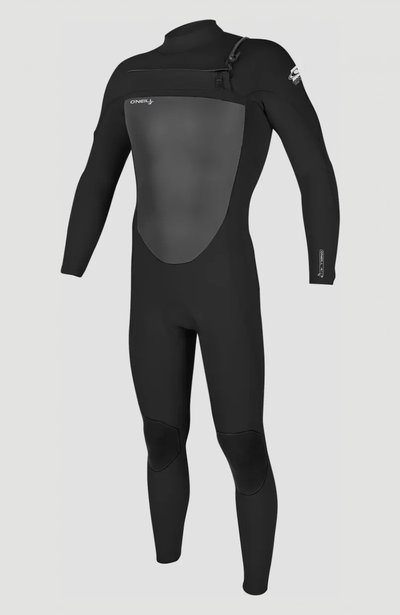 Epic 5/4mm Chest Zip Full Wetsuit | BLACK/BLACK
