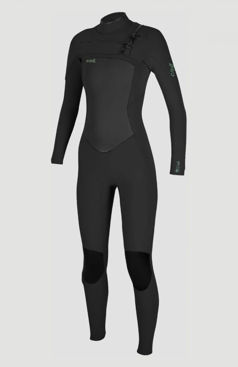 Epic 5/4mm Chest Zip Full Wetsuit | BLACK/BLACK