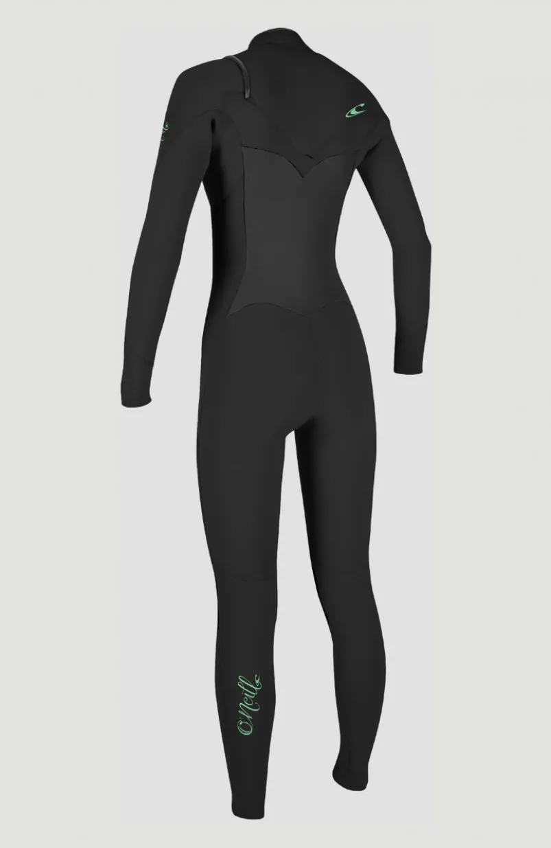 Epic 5/4mm Chest Zip Full Wetsuit | BLACK/BLACK