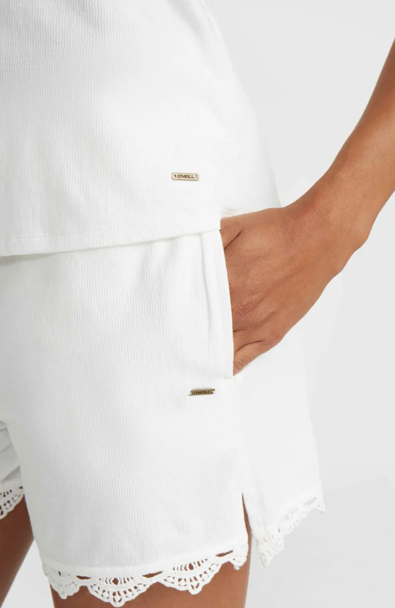 Essentials Ava Smocked Short | Snow White