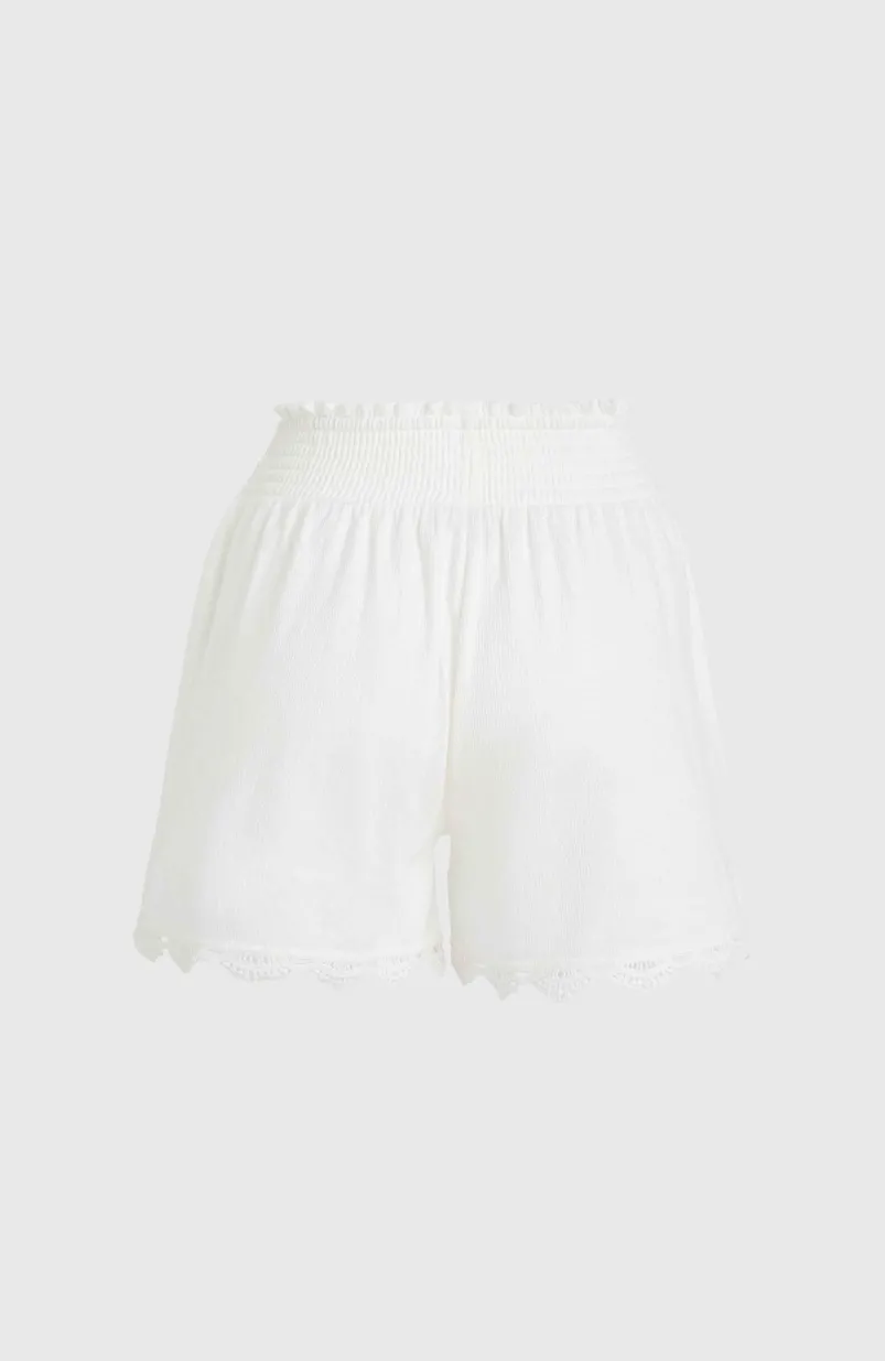 Essentials Ava Smocked Short | Snow White