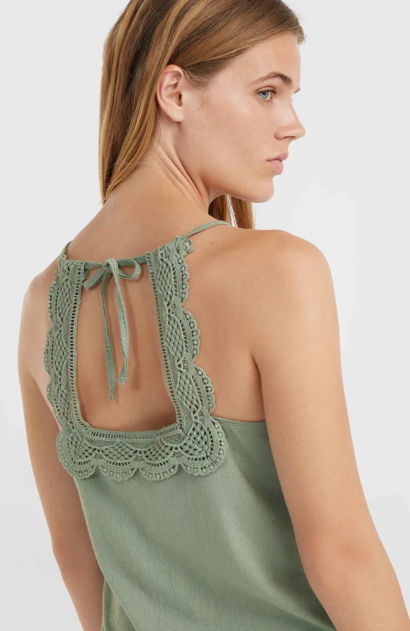 Essentials Ava Tanktop Met Kant | Lily Pad