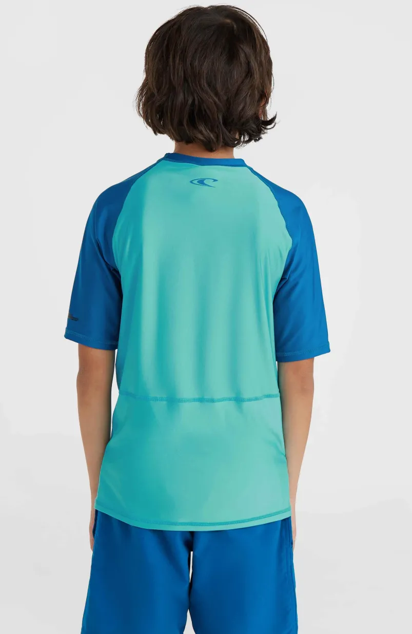 Essentials Cali Shirt Met Korte Mouwen | Neon Blue