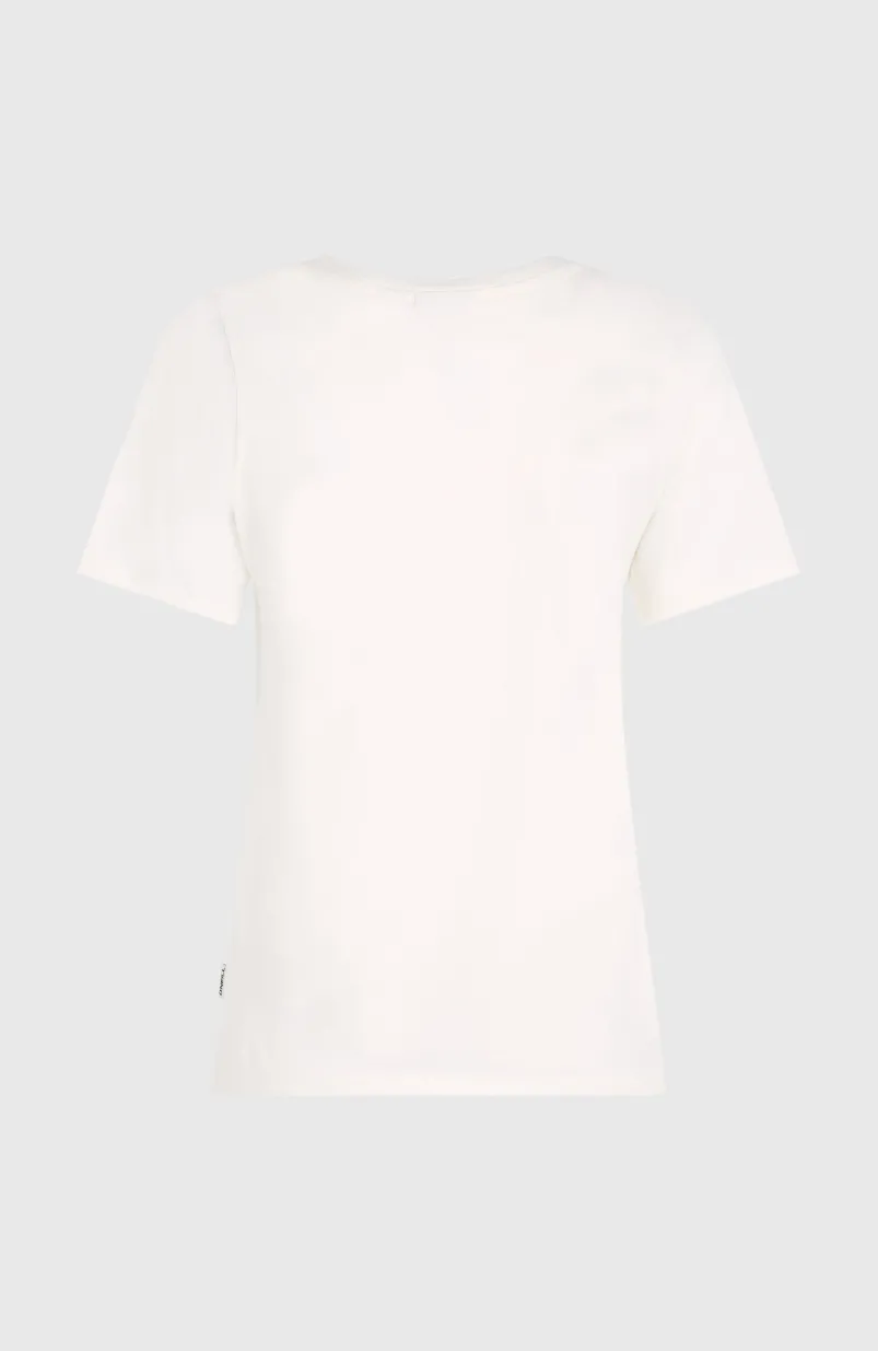 Essentials T-shirt Met V-hals | Snow White