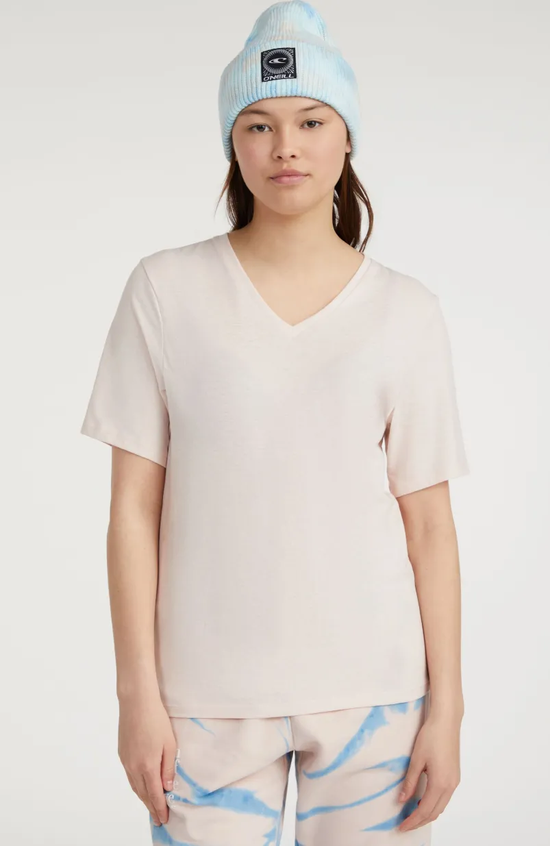 Essentials V-Neck T-Shirt | Peach Whip
