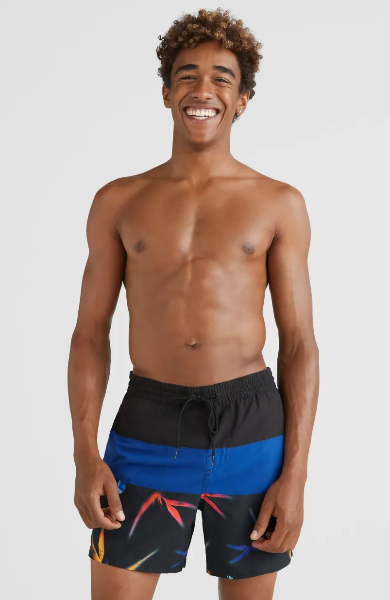 Frame Block Swim Short | Blue Multi 6