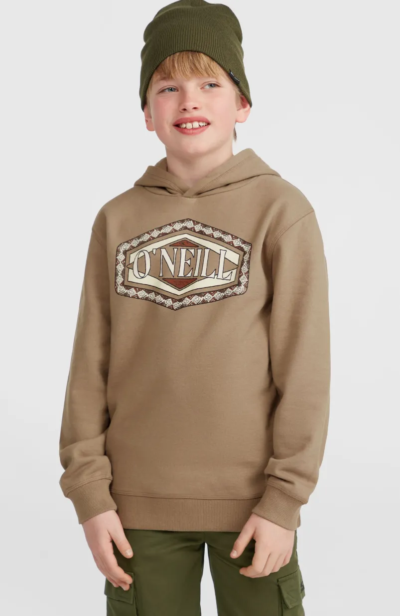 Front Print Hoodie | Concrete