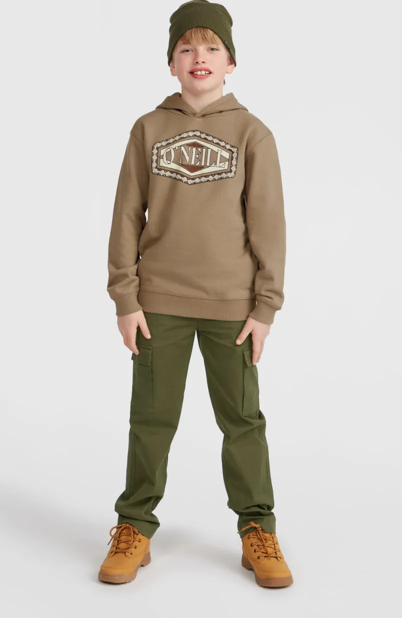 Front Print Hoodie | Concrete