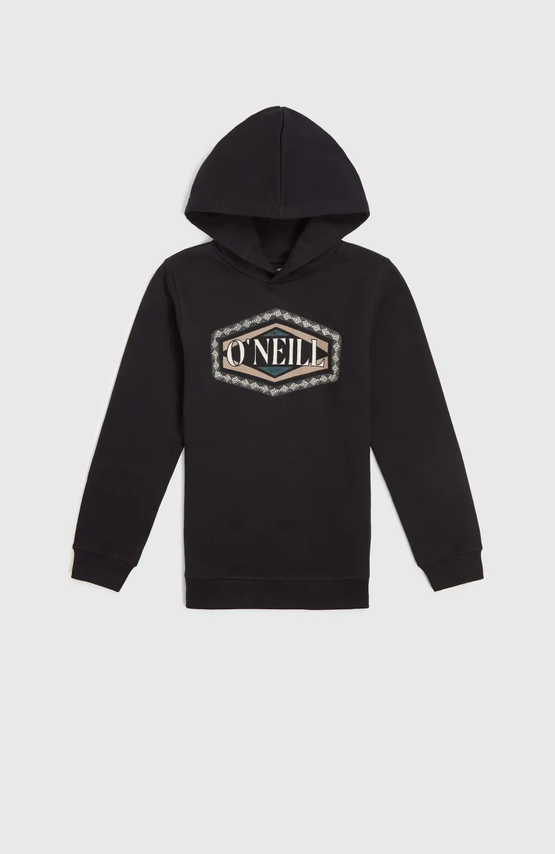 Front Print Hoodie | Black Out