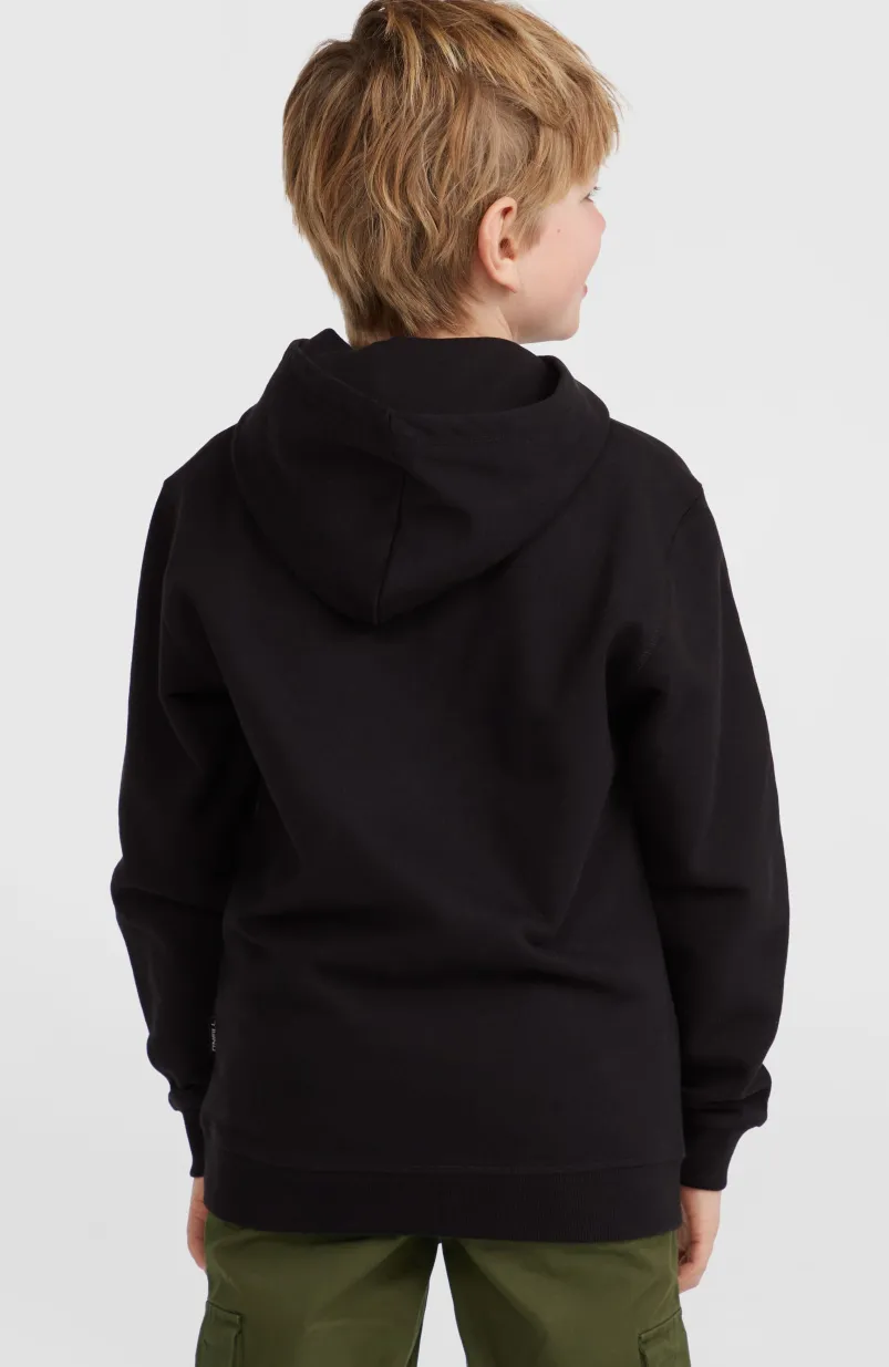 Front Print Hoodie | Black Out