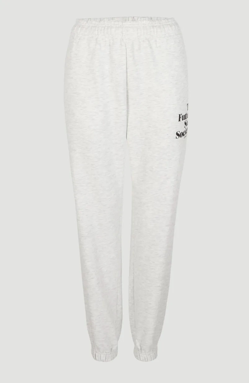 Future Surf High-Waist Joggingbroek | White Melange