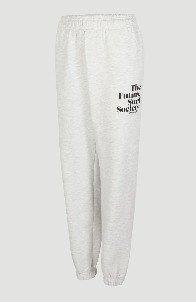 Future Surf High-Waist Joggingbroek | White Melange