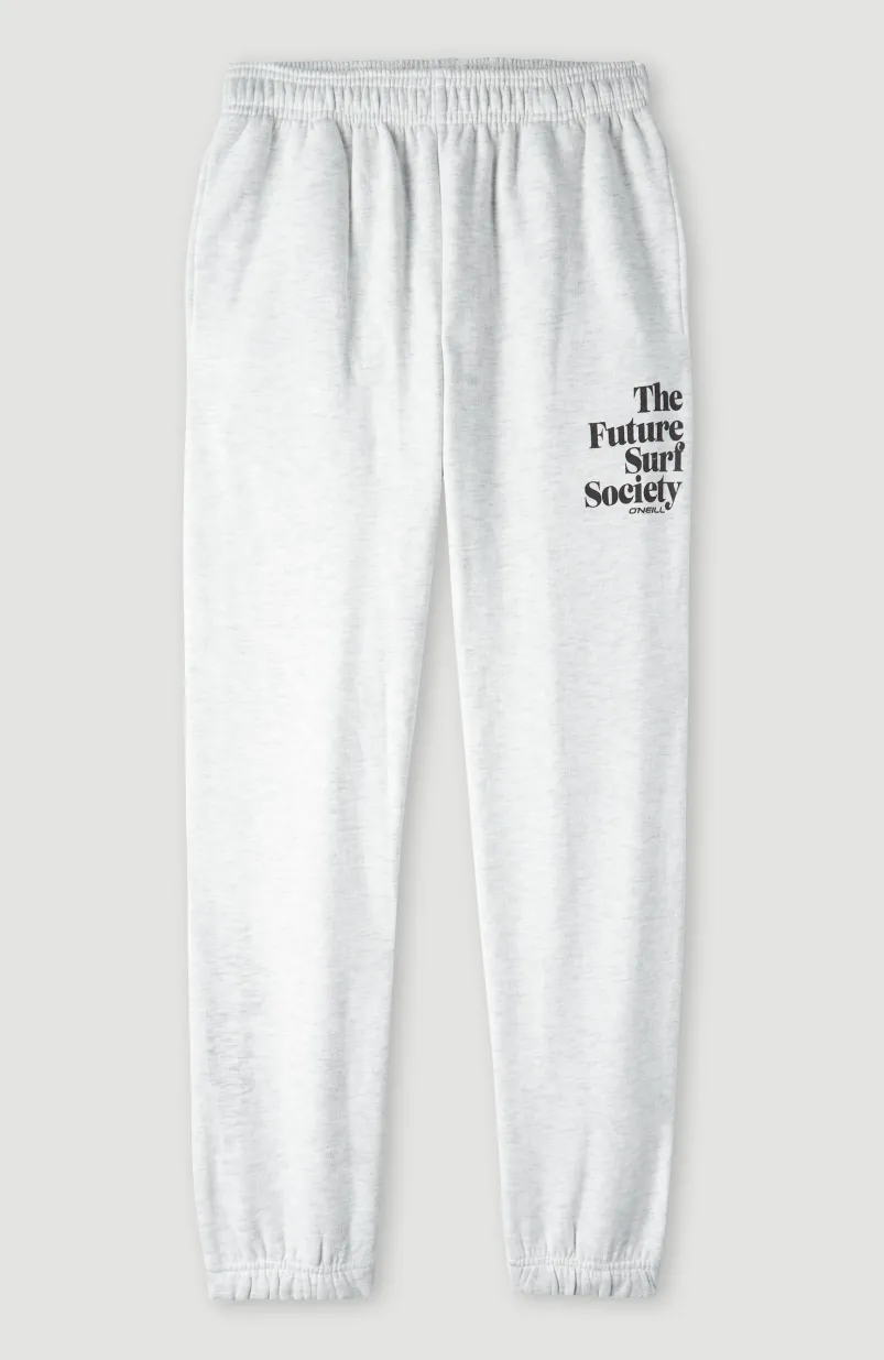 Future Surf High-Waist Joggingbroek | White Melange