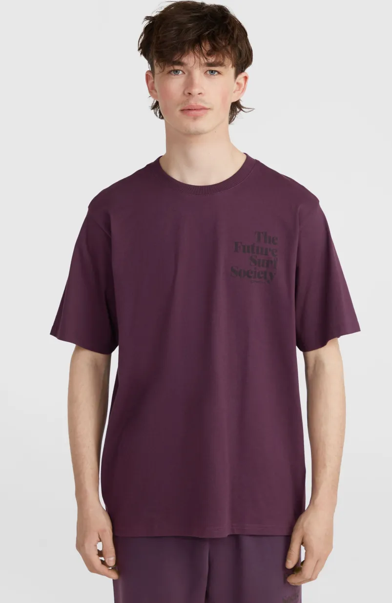Future Surf Society T-shirt | Aubergine