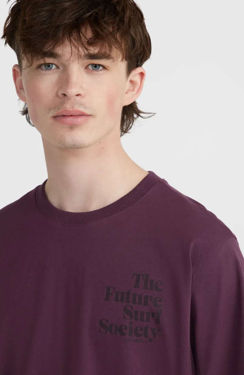 Future Surf Society T-shirt | Aubergine
