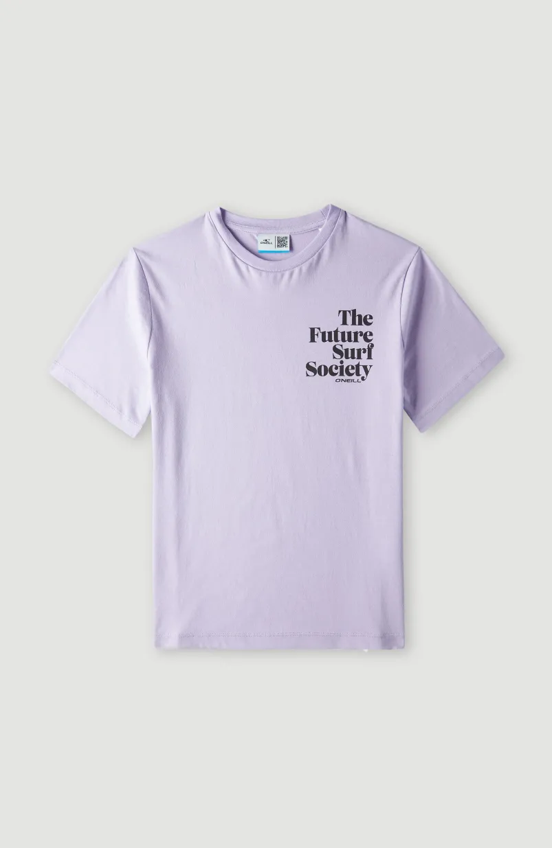 Future Surf Society T-shirt | Purple Rose