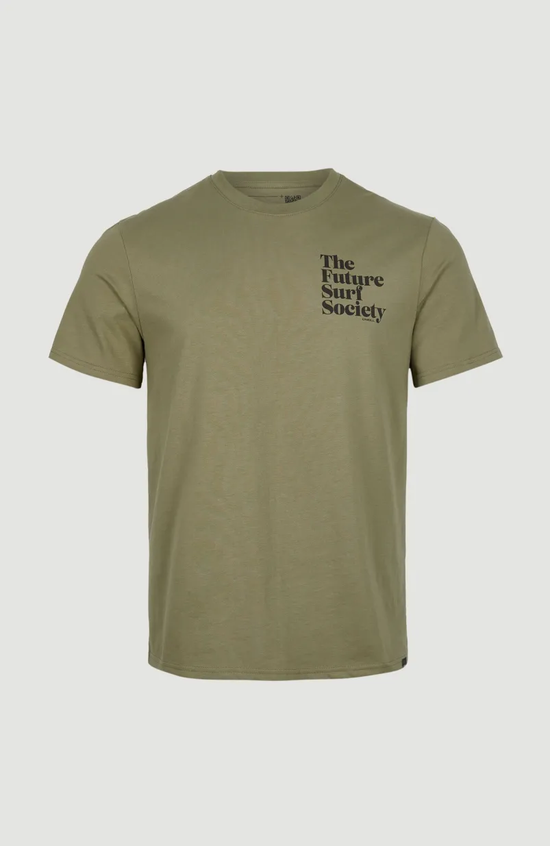 Future Surf T-shirt | Deep Lichen Green
