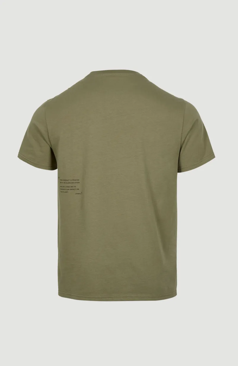 Future Surf T-shirt | Deep Lichen Green
