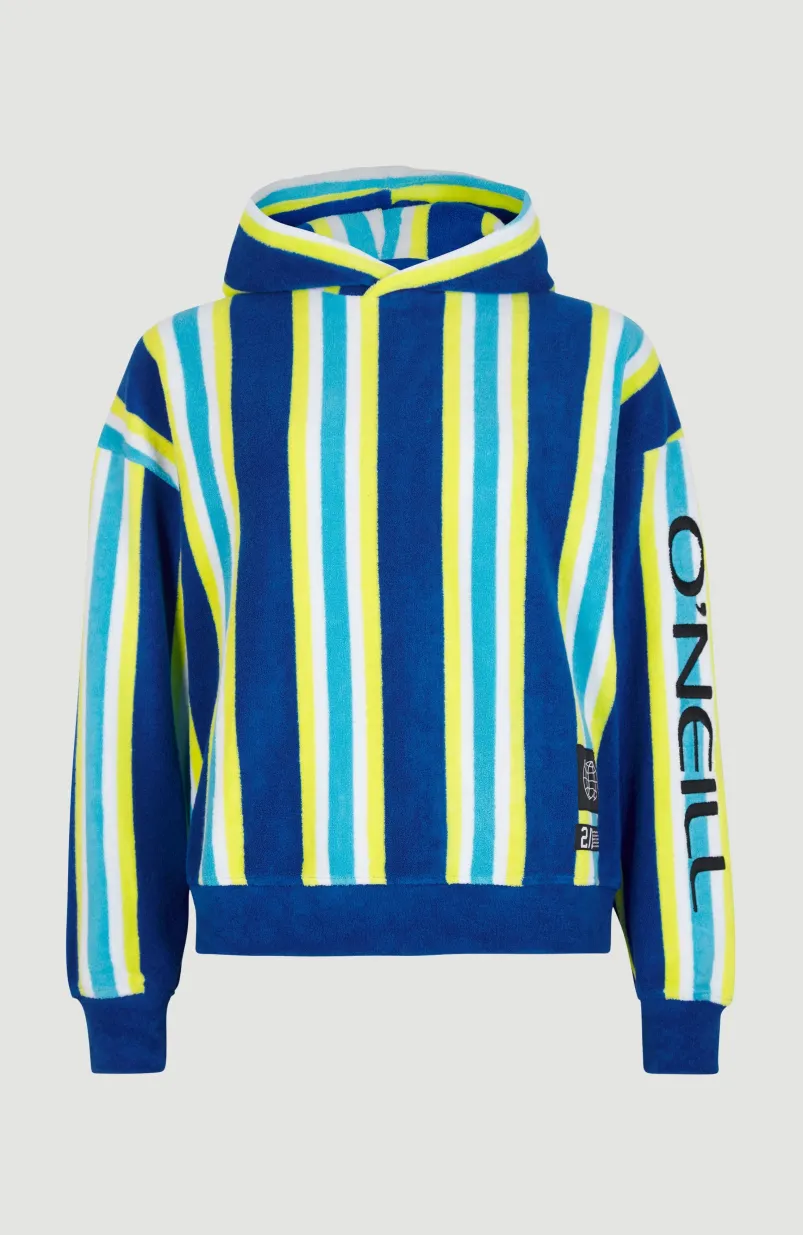 Hoodie Brights Terry | Blue Towel Stripe
