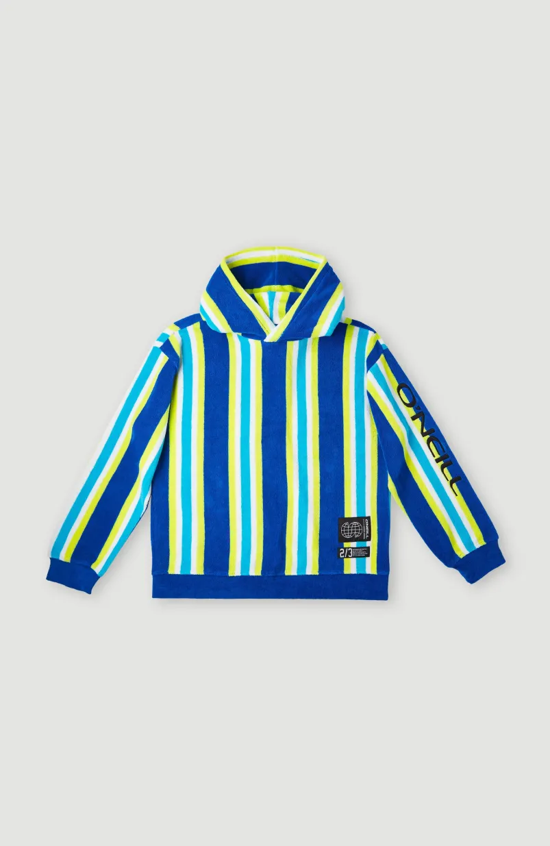 Hoodie Brights Terry | Blue Towel Stripe