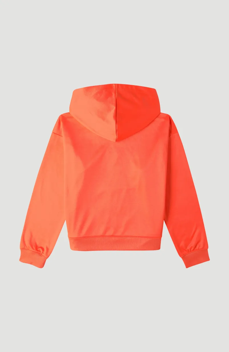 Hoodie Rutile Fleece | Neon Orange