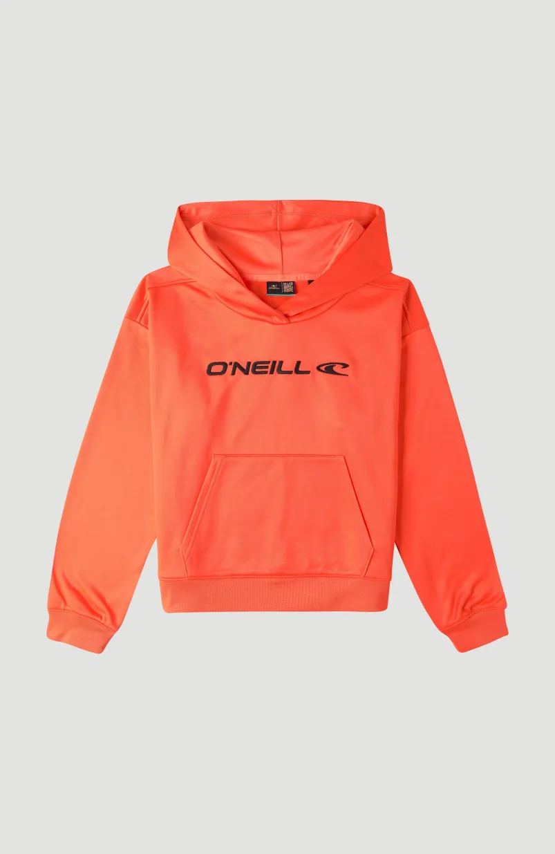 Hoodie Rutile Fleece | Neon Orange