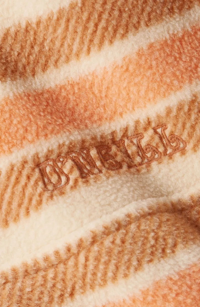 Hoodie Superfleece Met Halve Rits | White Crossover Stripe