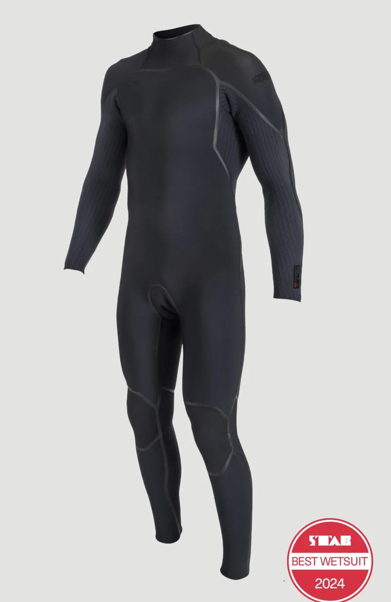 Hyperfreak Fire 3/2+mm Back Zip Full Wetsuit | BLACK/BLACK
