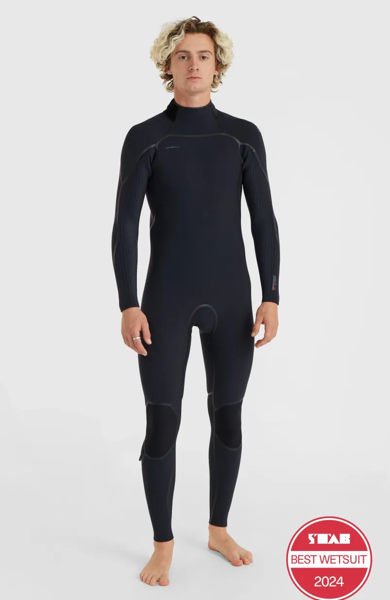 Hyperfreak Fire 4/3+mm Back Zip Full Wetsuit | BLACK/BLACK