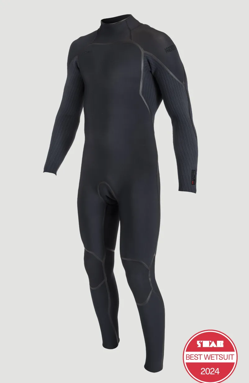 Hyperfreak Fire 5/4+mm Back Zip Full Wetsuit | BLACK/BLACK