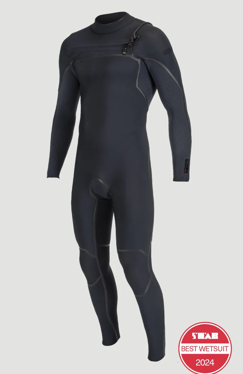 Hyperfreak Fire 5/4+mm Chest Zip Full Wetsuit | BLACK/BLACK
