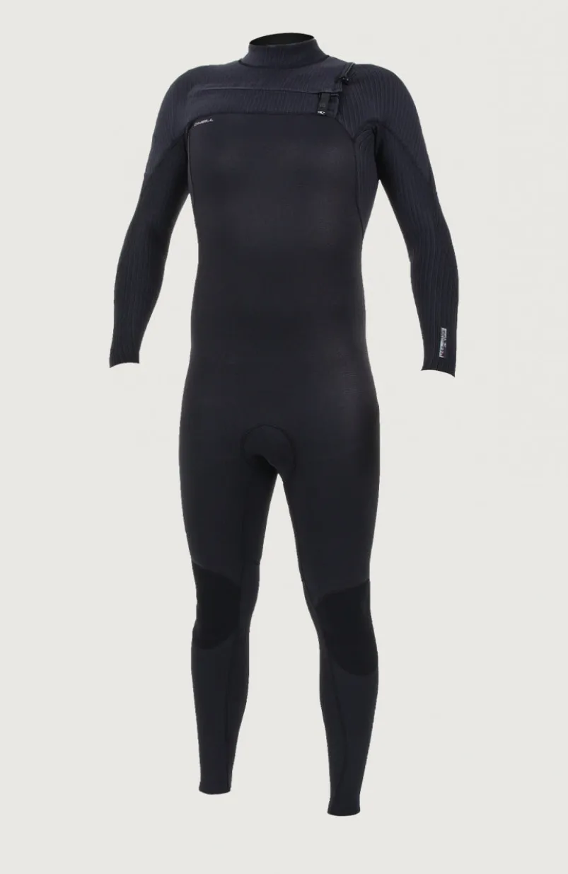 Hyperfreak 3/2mm Chest Zip Full Wetsuit | BLACK/BLACK