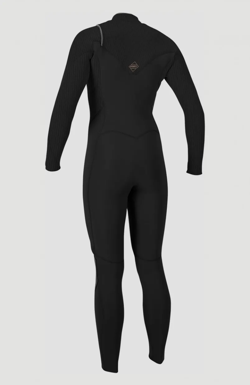 Hyperfreak 4/3mm+ Chest Zip Full Wetsuit | BLACK/BLACK