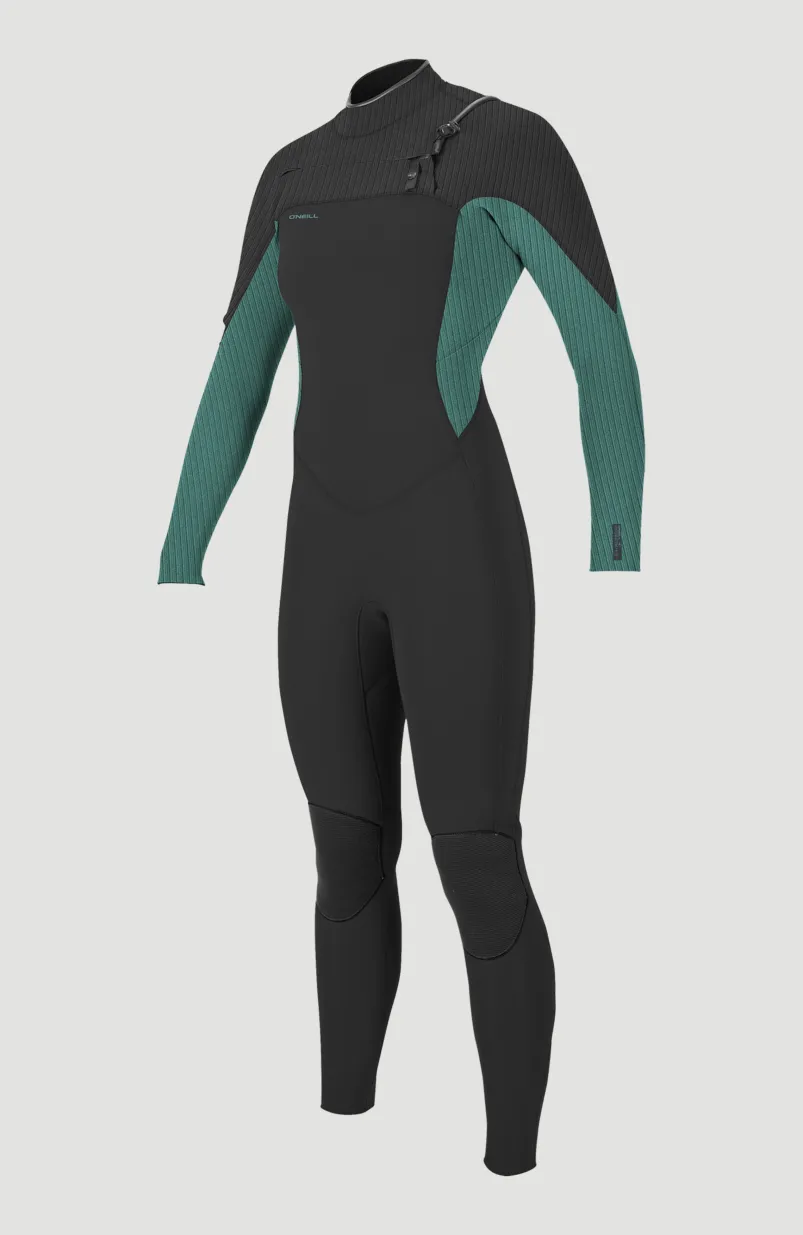 Hyperfreak 4/3mm+ Chest Zip Full Wetsuit | RAVEN/BRISTOL