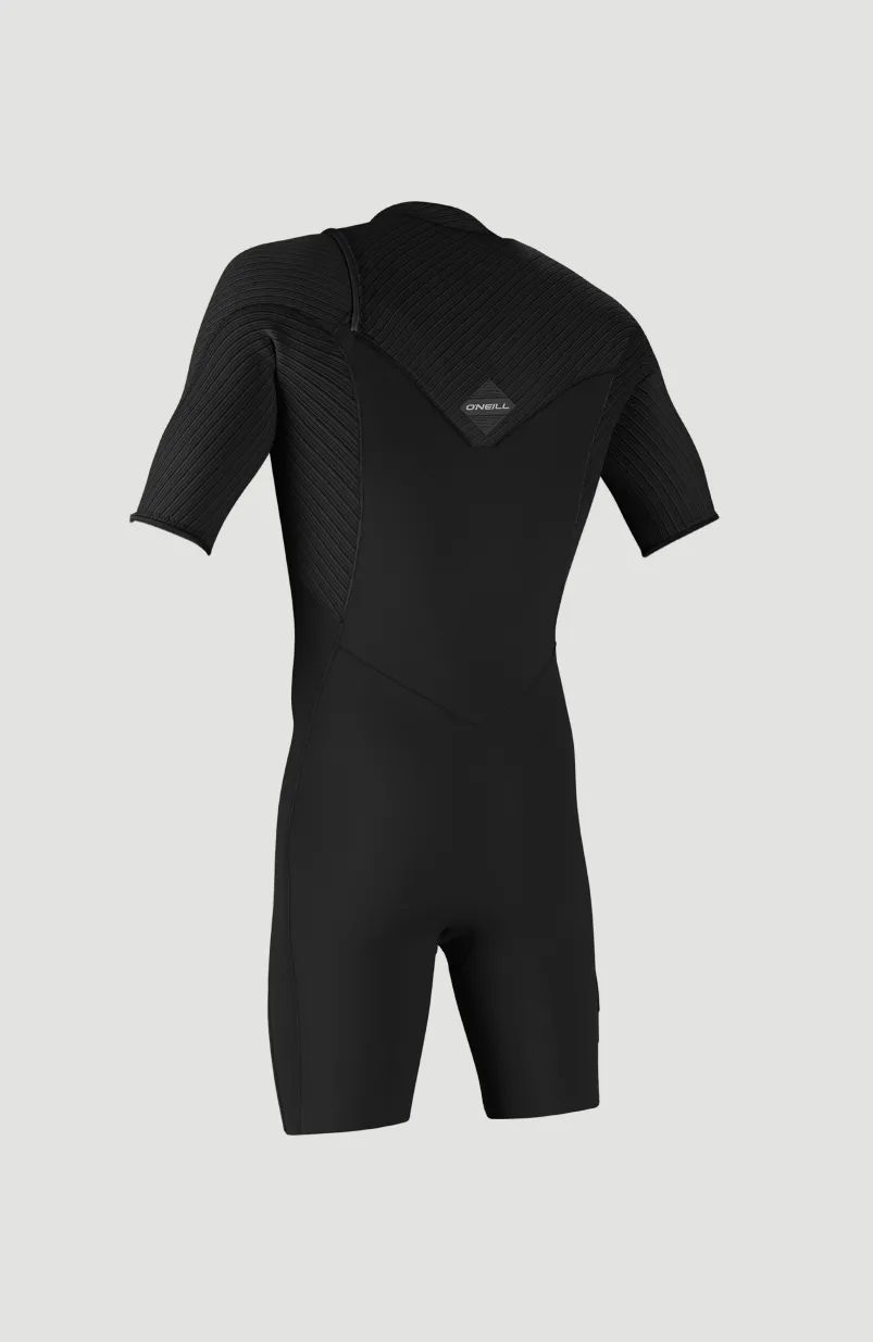Hyperfreak 2mm Chest Zip Shortsleeve Spring Wetsuit | BLACK/BLACK