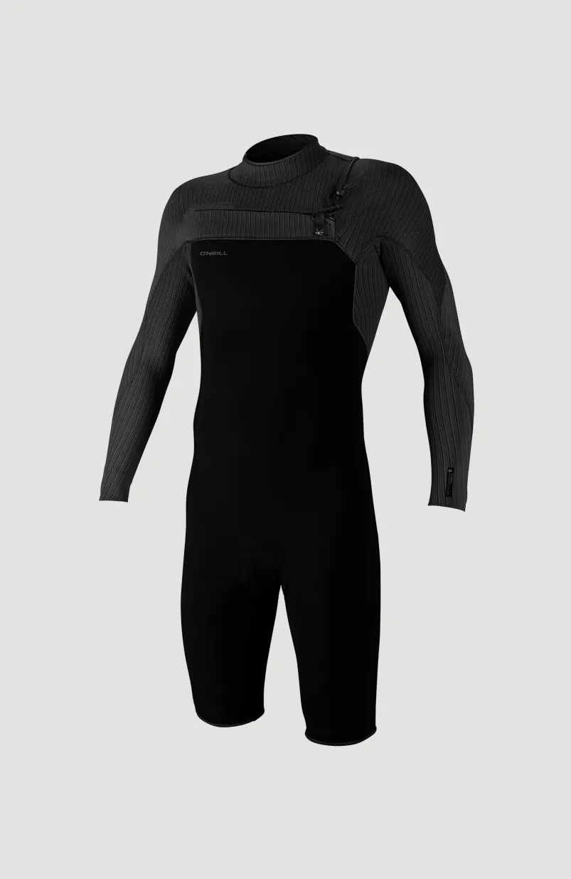 Hyperfreak 2mm Chest Zip Longsleeve Spring Wetsuit | BLACK/BLACK