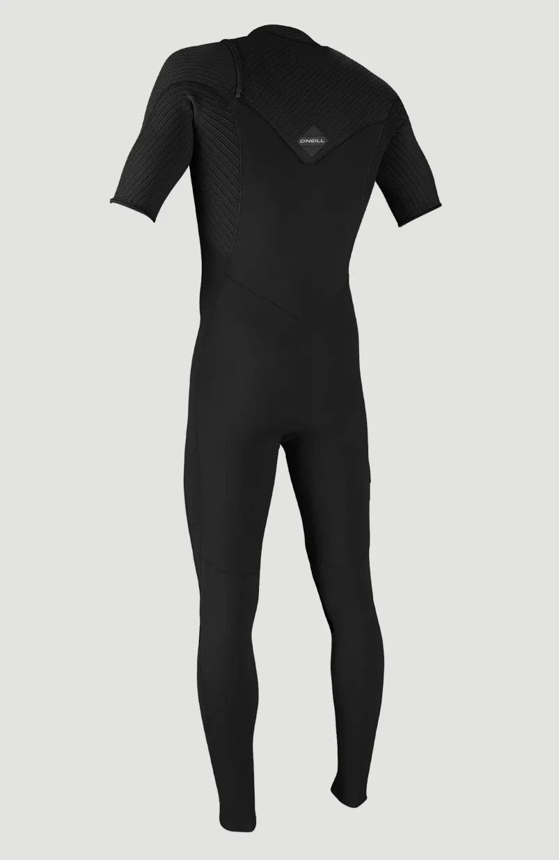 Hyperfreak 2mm Chest Zip Shortsleeve Full Wetsuit | BLACK/BLACK