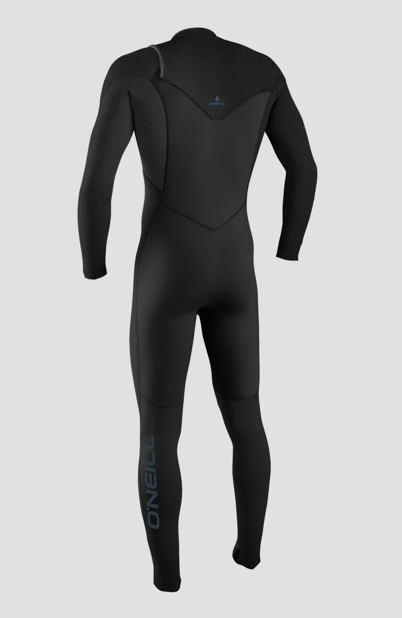 Hyperfreak Wind 3/2+ Chest Zip Full Wetsuit | BLACK/BLACK