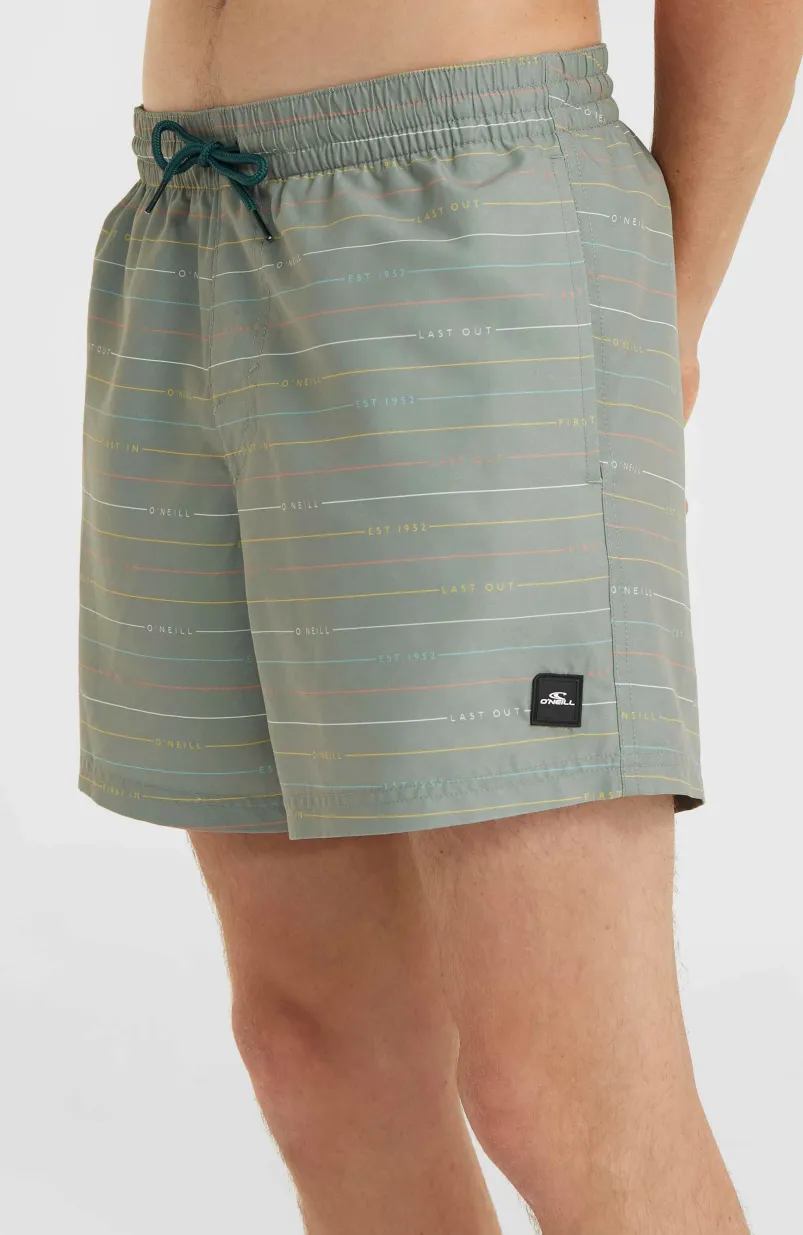 Jack O'Neill Cali First 15" Zwembroek | Green First Name Stripe